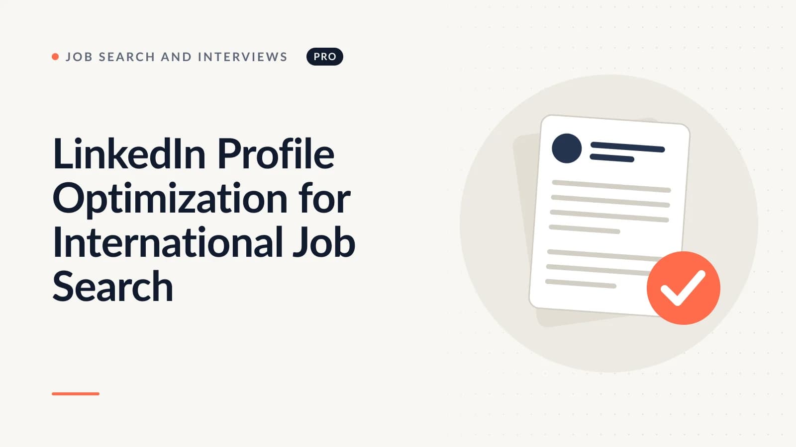 LinkedIn Profile Optimization for International Job Search