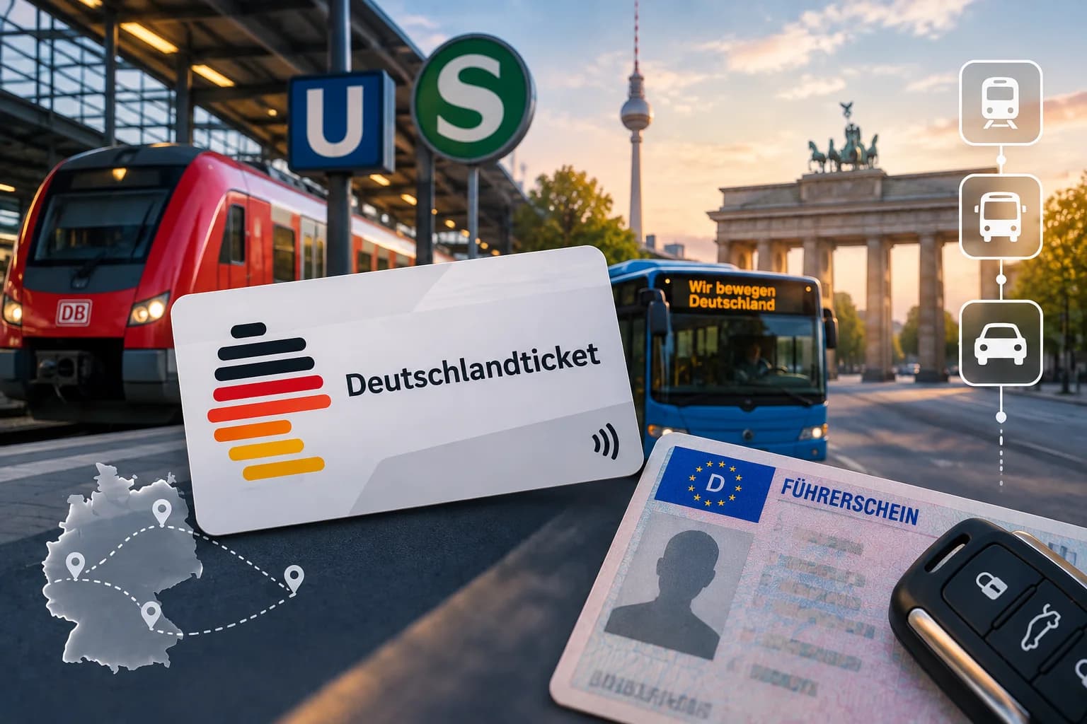 Public Transportation, Deutschlandticket & Driving License Conversion in Germany