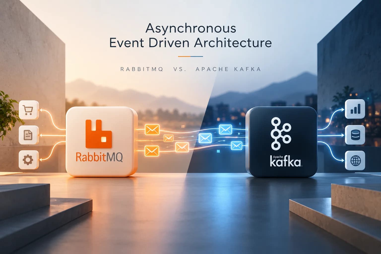 Asynchronous Event Driven Architecture: RabbitMQ vs. Apache Kafka