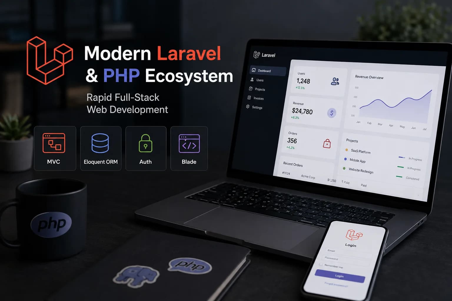 Modern Laravel & PHP Ecosystem: Rapid Full-Stack Web Development