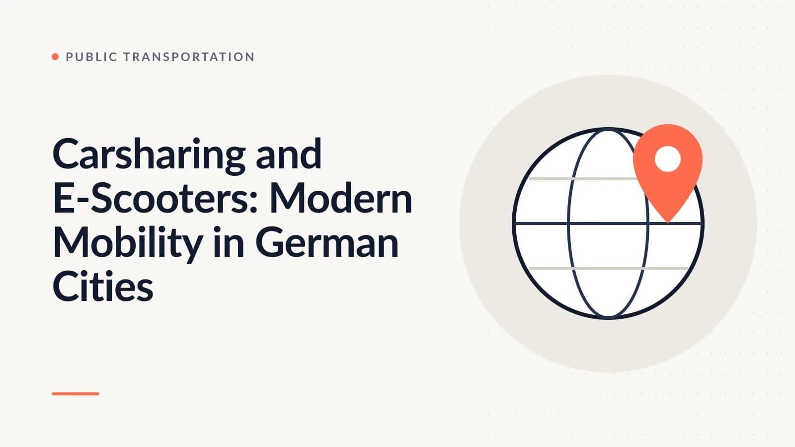 Carsharing and E-Scooters: Modern Mobility in German Cities