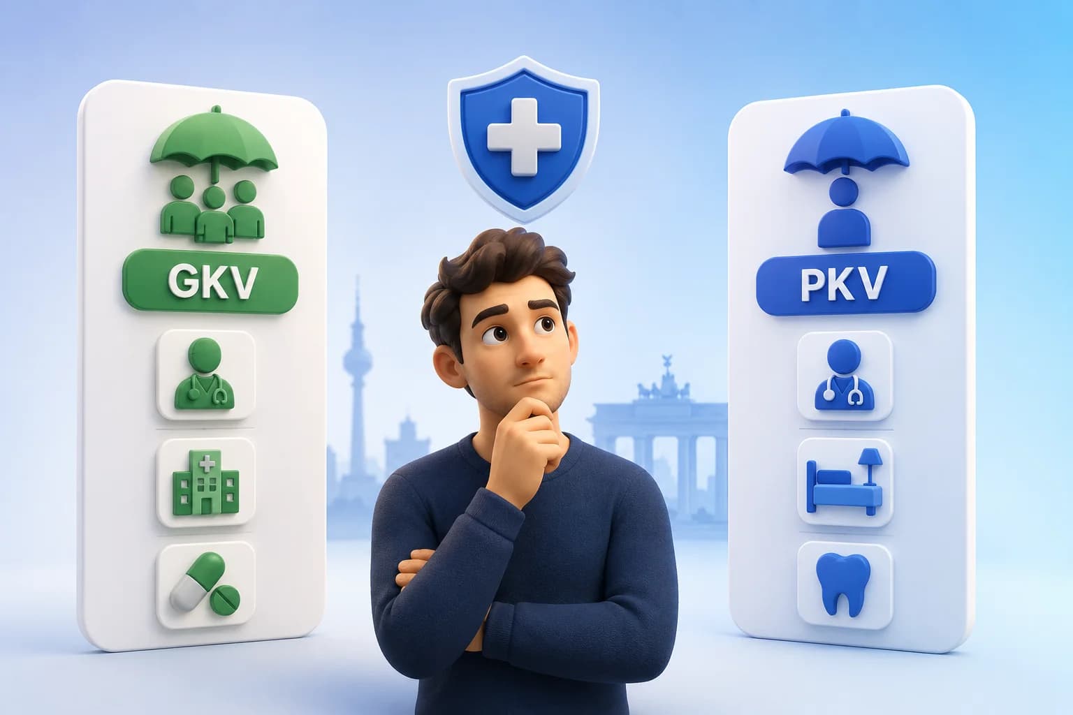 German Health Insurance Explained: Public (GKV) vs. Private (PKV) & Essential Coverages